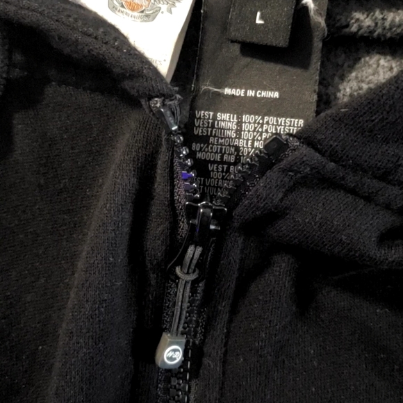 Harley Davidson hoodie jacket Genuine Motorclothes L Large - Picture 8 of 10